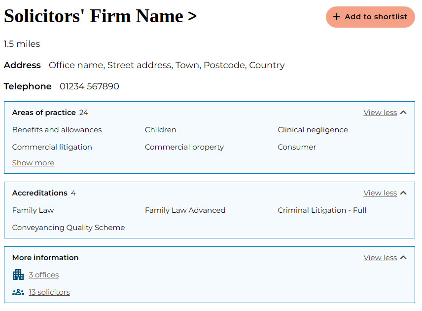 Image of Organisation Search Results